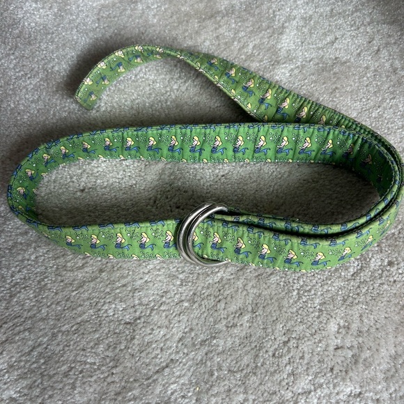 Vineyard vines green mermaid cotton belt - Picture 1 of 2
